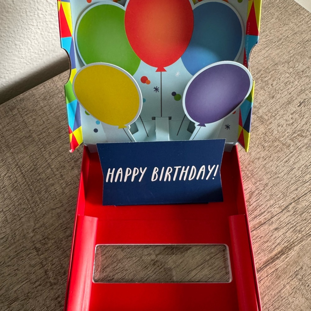 Colorful Geometric Gift Box with Red Ribbon - Picture 5 of 9